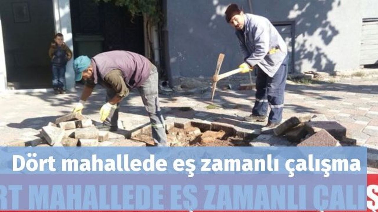 Dört mahallede eş zamanlı çalışma