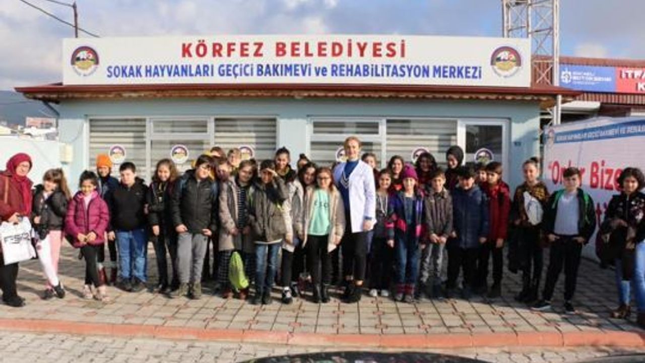 Hayvan Bakım Merkezi’nin, misafirleri öğrenciler oldu