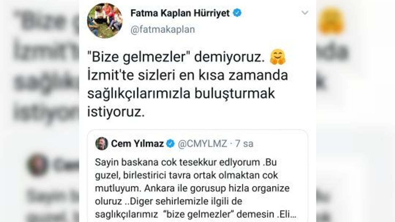 Başkan Hürriyet, Cem Yılmaz’ı İzmit’e davet etti