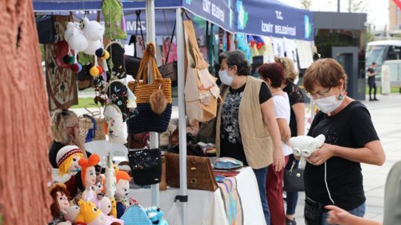 Kadınların el emeği göz nuru ürünleri  İzmit Belediyesi ile değerini buluyor