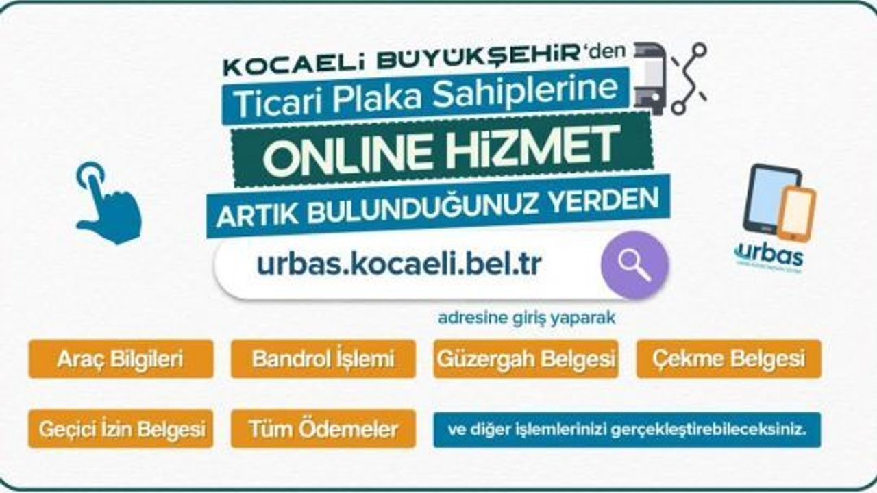 Ticari plaka sahiplerine URBAS ile hızlı çözüm