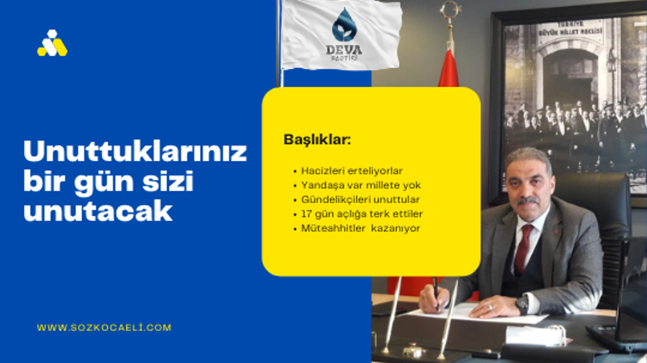 DEVA, ‘Esnafı Unutanları, Esnaf da Sandıkta Unutacak’