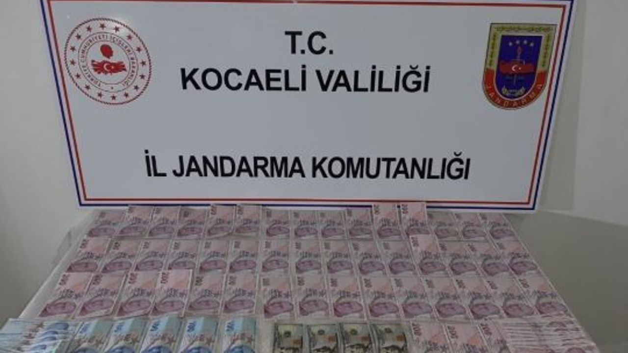  Kocaeli İl Jandarma Komutanlığı, sahte para operasyonu düzenledi