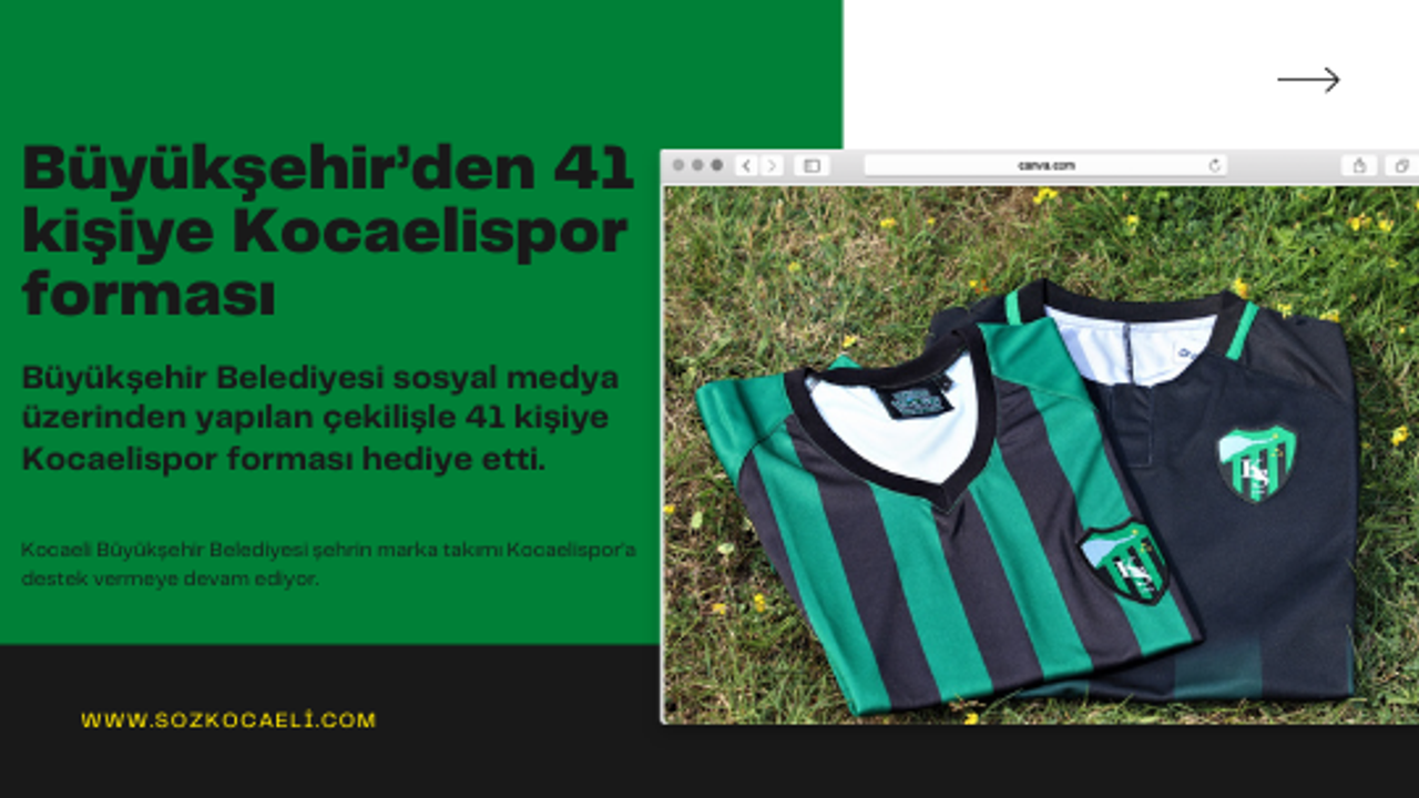 Büyükşehir’den 41 kişiye Kocaelispor forması