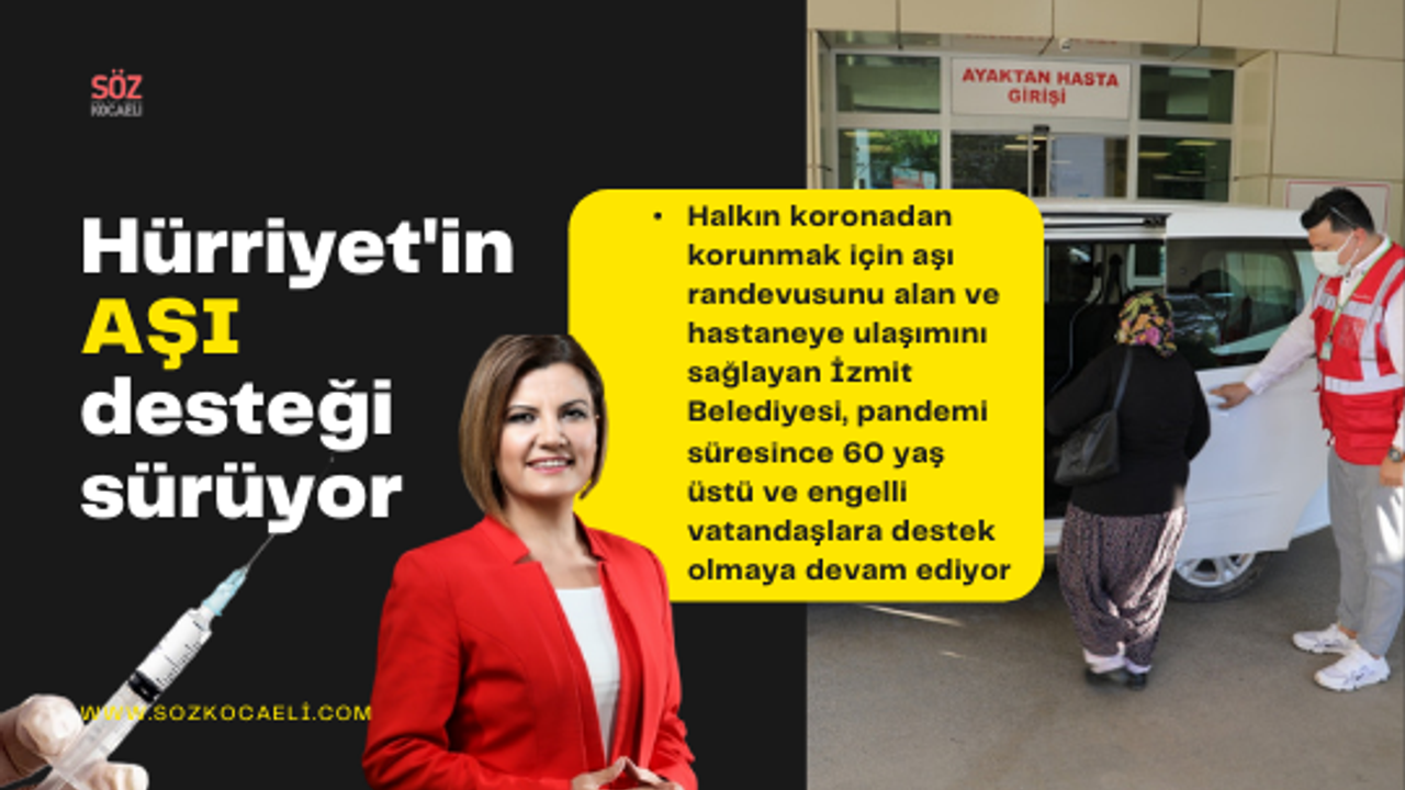 İzmit Belediyesi, Covid-19 aşı desteğini sürdürüyor