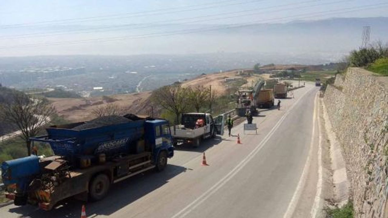 Kısıtlamada Körfez İlimtepe yolunda çalışma yapıldı