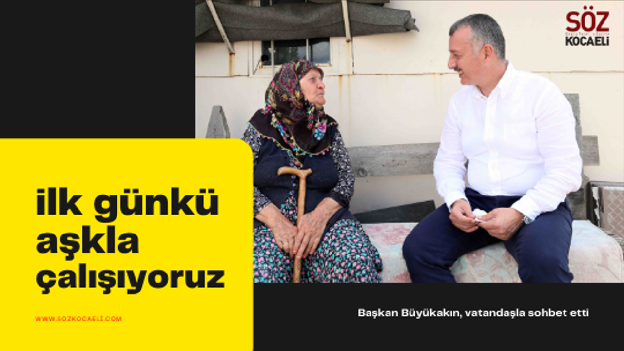 Başkan Büyükakın: “İlk günkü aşkla çalışıyoruz” 