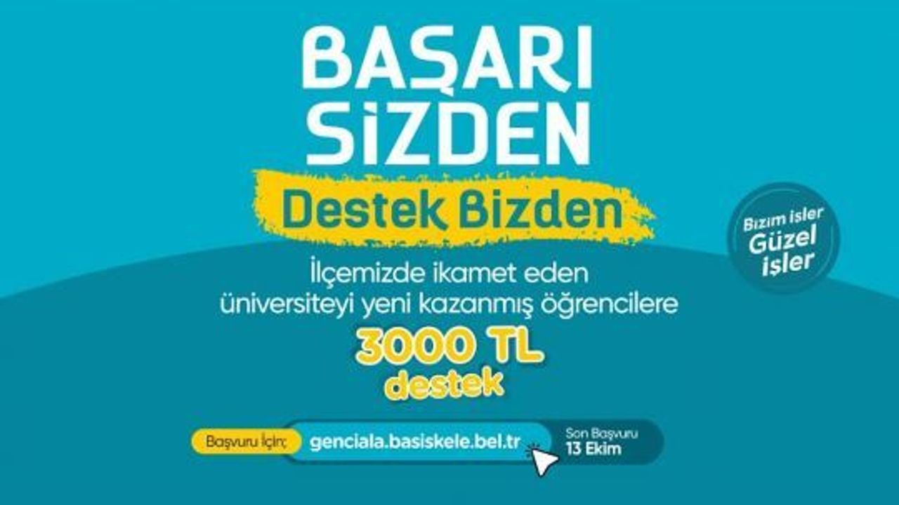 Yeni Üniversiteli Gençlere Eğitim Desteğine Devam