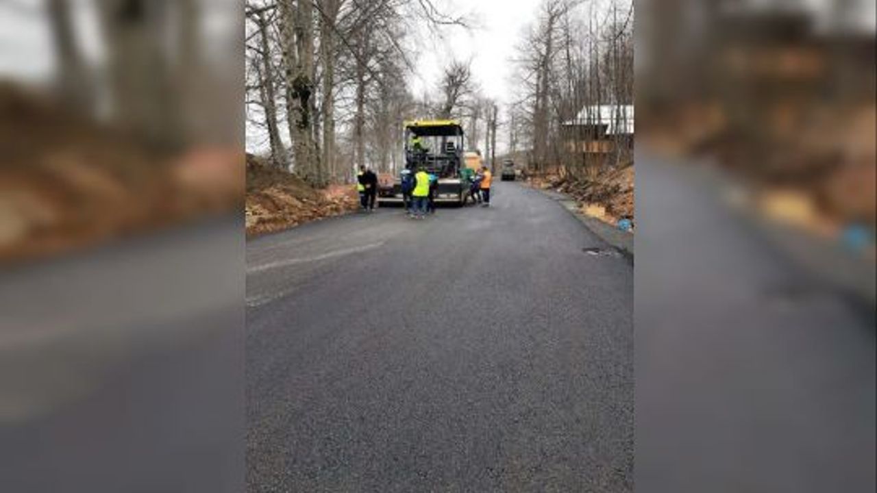 Teleferiğin, son durağına otopark ve yol