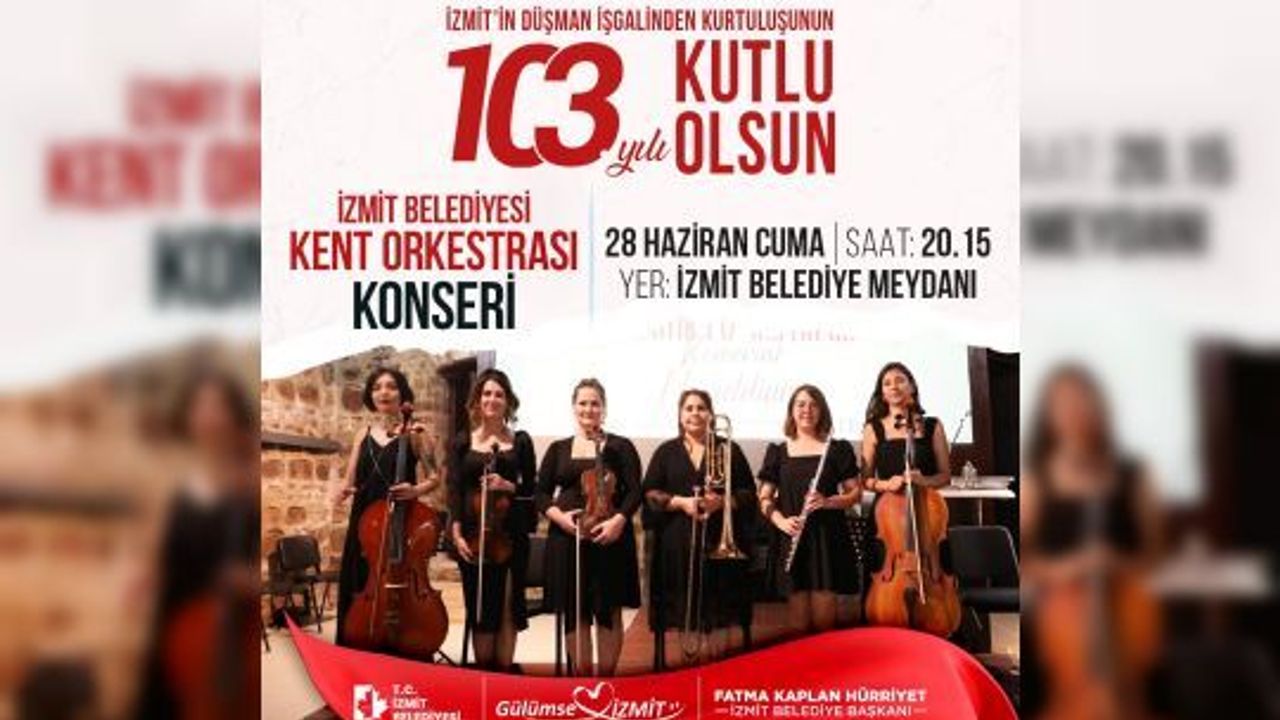 İzmit, Kurtuluşunun 103. Yılını Coşkuyla Kutluyor