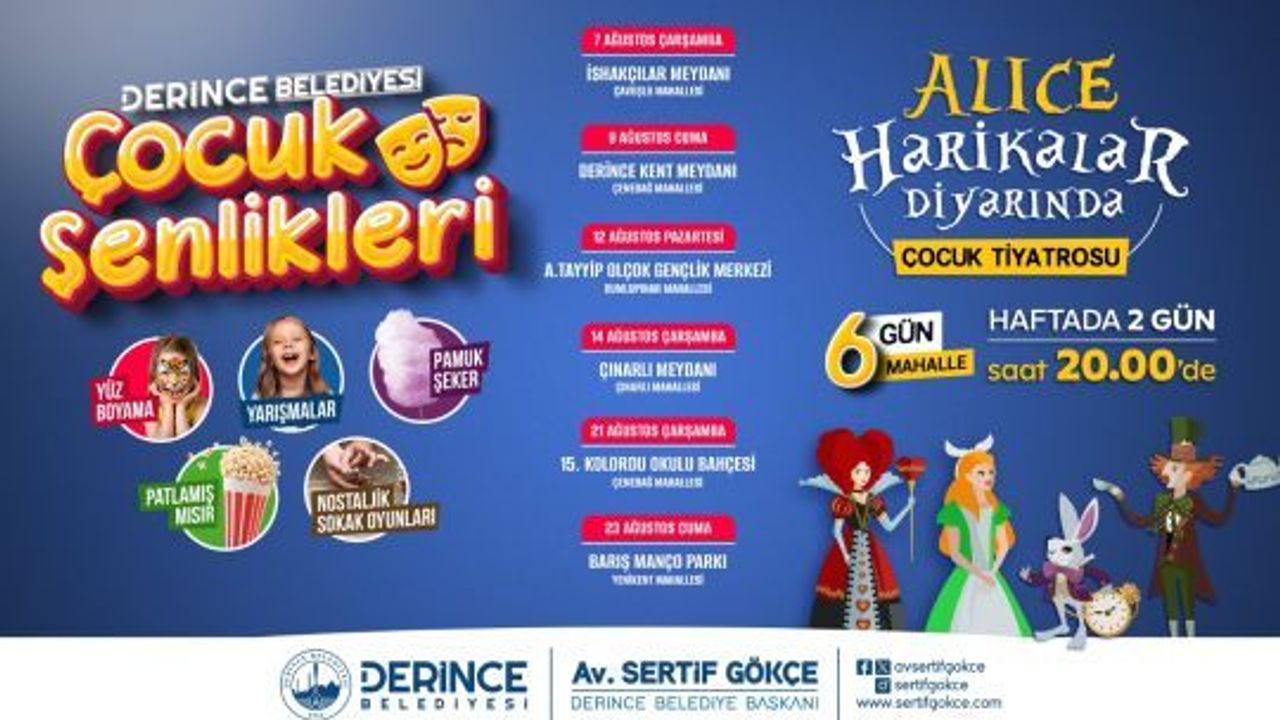 Derince'de, Çocuk Şenlikleri Başlıyor: İlk Etkinlik İshakçılar'da