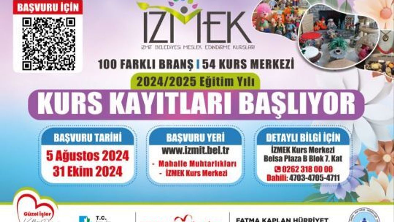 İZMEK’te, 2024-2025 Eğitim Öğretim Dönemi İçin Başvurular Başladı