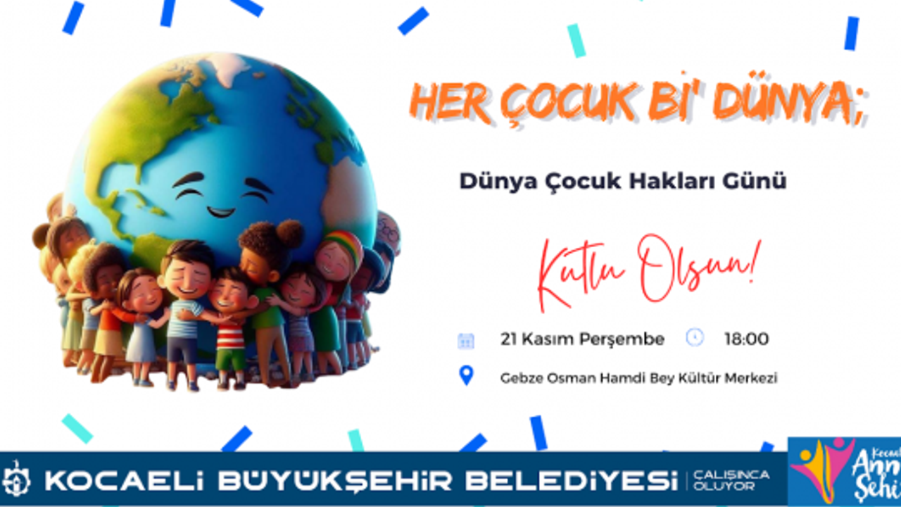 Dünya Çocuk Hakları Günü'nde, çocuklara yönelik etkinlik