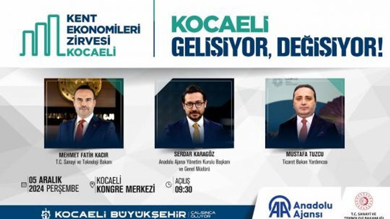 Kent Ekonomileri Zirvesi, Kocaeli Kongre Merkezi’nde