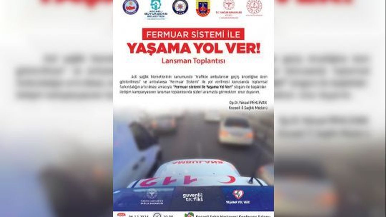 Acil Sağlık Hizmetlerinde Trafik Bilinci İçin Yeni İletişim Kampanyası!