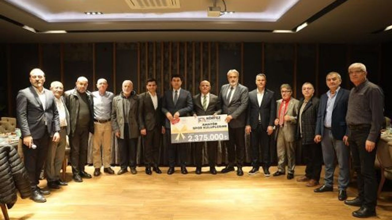 KÖRFEZ'DE SPOR KULÜPLERİNE 2 MİLYON 375 BİN TL’LİK DESTEK