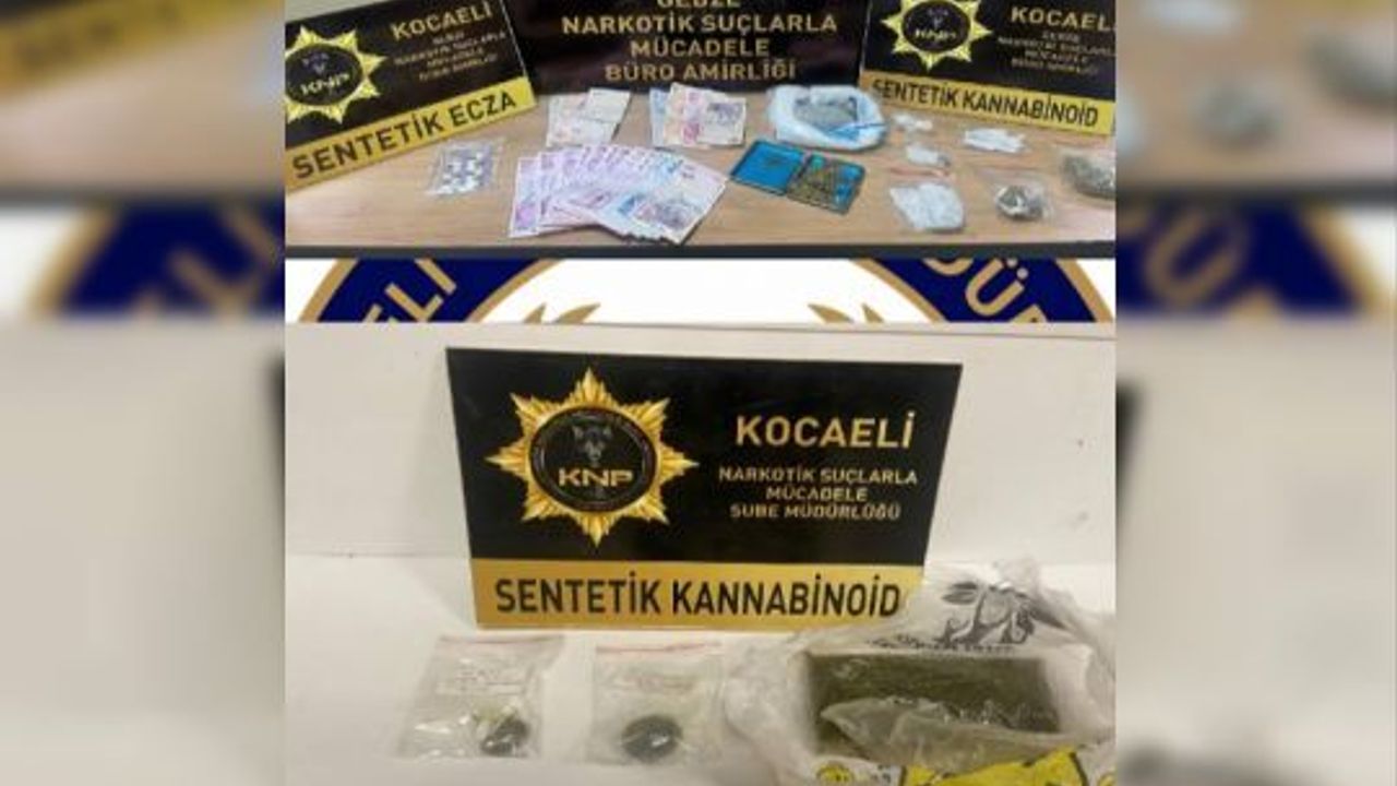 KOCAELİ NARKOTİK ŞUBE, OPERASYONLARDA 8 ŞÜPHELİ ELE YAKALADI