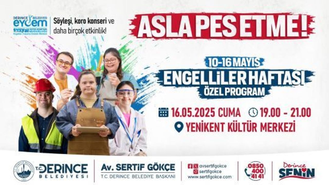 Engelliler Haftası Kapsamında Derince'de Unutulmaz Bir Gece