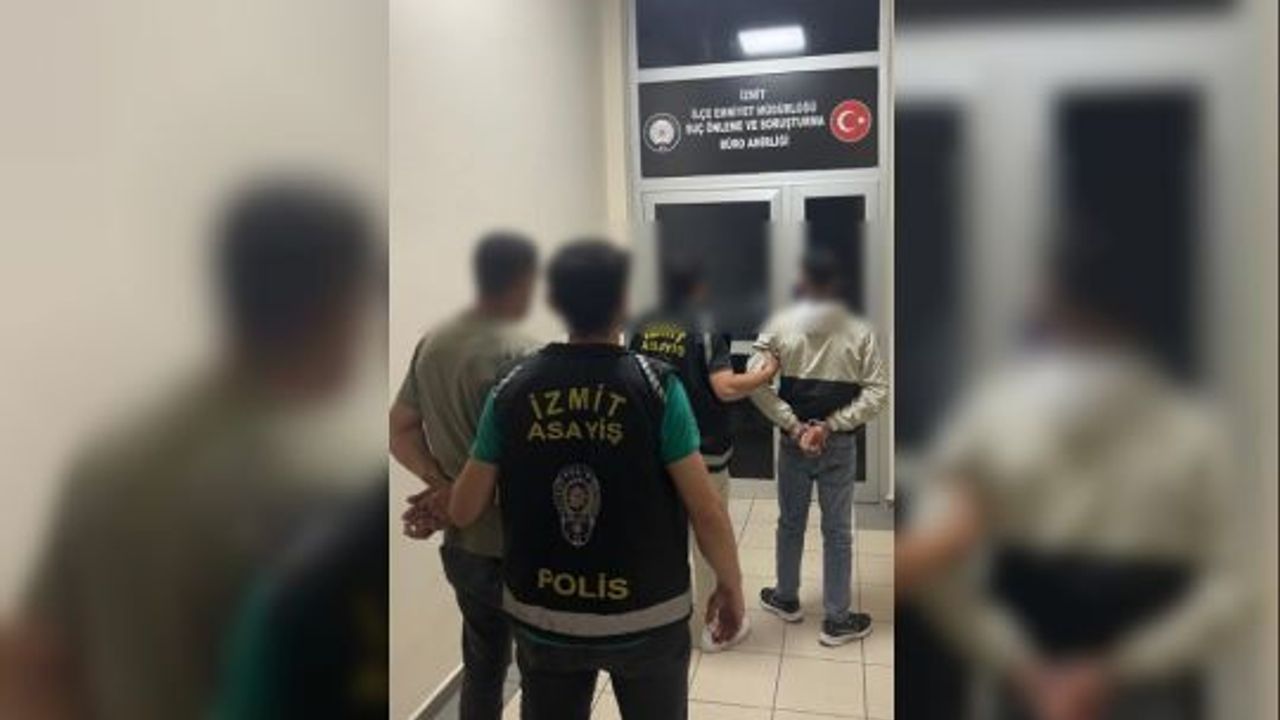 İzmit’te 6 Milyon Liralık Hırsızlık Olayında 3 Şüpheli Yakalandı