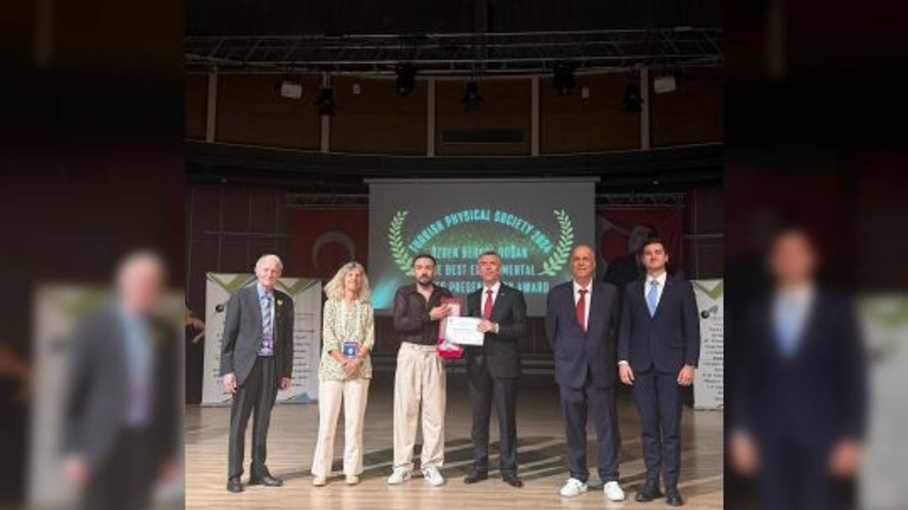 GTÜ’lü Öğrenciye Türk Fizik Derneği’nden Prestijli Ödül