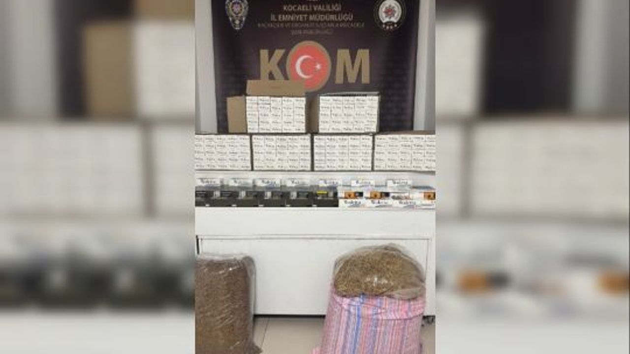 İzmit’te Kaçak Tütün Operasyonu: 75 Bin Makaron Ele Geçirildi