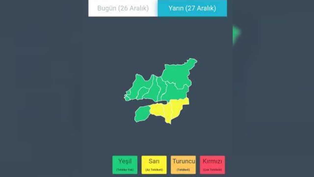 Kocaeli’nin Güneyinde Kuvvetli Kar Yağışı Uyarısı