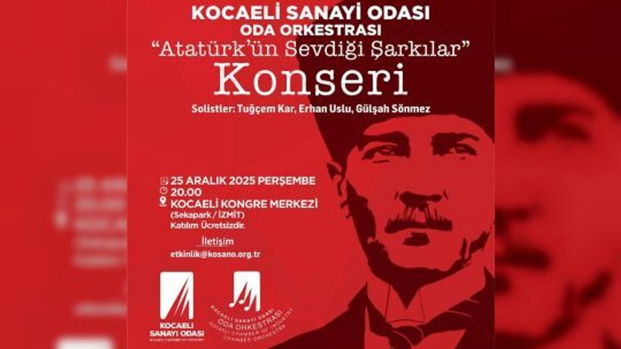 KSO’dan “Atatürk’ün Sevdiği Şarkılar” Konseri Düzenliyor