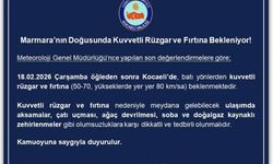 Kocaeli’de Kuvvetli Rüzgar ve Fırtına Uyarısı