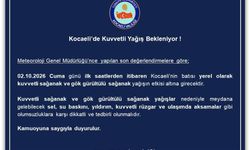Kocaeli İçin Kuvvetli Yağış Uyarısı