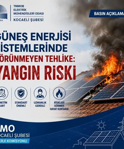 Güneş Enerjisi Sistemlerinde Yangın Riski