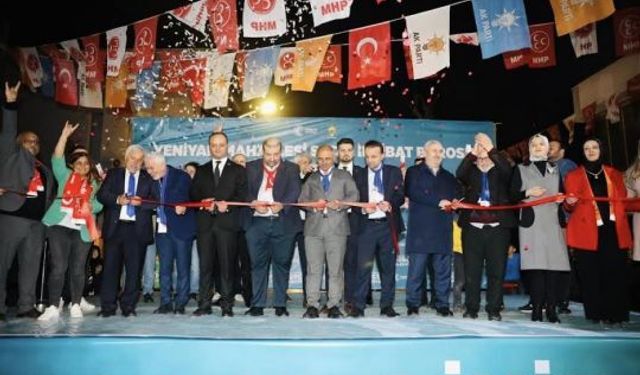 Söğüt’den; Yeniyalı’da miting gibi seçim irtibat ofisi açılışı