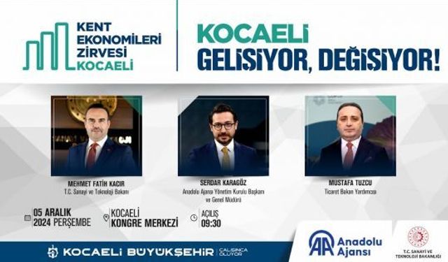 Kent Ekonomileri Zirvesi, Kocaeli Kongre Merkezi’nde