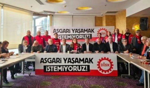 DİSK Genel Başkanı Çerkezoğlu: Asgari Ücretin, Gerçekçi Olmayan Artışlarla, Belirlenmesi Kabul Edilemez!