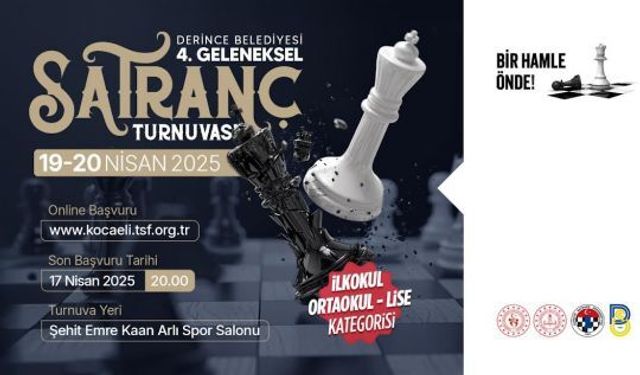DERİNCE İLÇESİNDE, SATRANÇ TUTKUNLARI BİR ARAYA GELİYOR