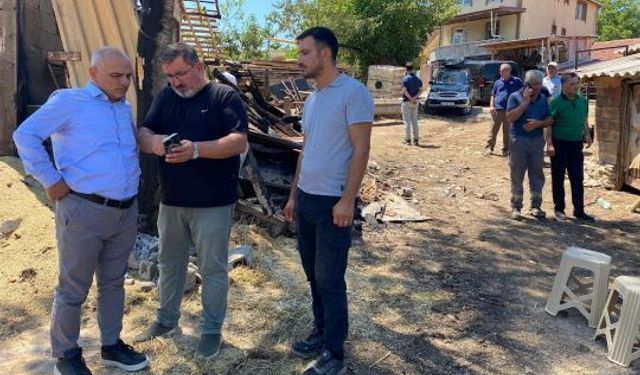 KÖRFEZ BELEDİYE BAŞKANI ŞENER SÖĞÜT, YANGIN SONRASI ZARAR GÖREN VANDAŞLARI ZİYARET ETTİ