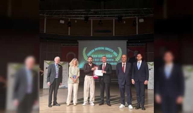 GTÜ’lü Öğrenciye Türk Fizik Derneği’nden Prestijli Ödül
