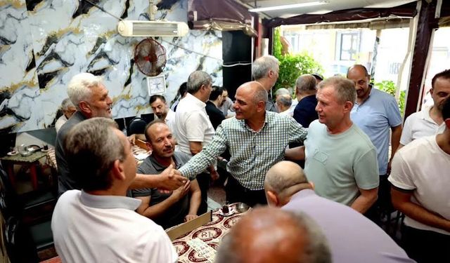 Başkan Söğüt Hacı Osman Mahallesi’nde Esnaf ve Vatandaşlarla Buluştu