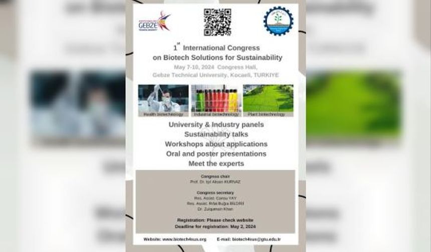 "1. Uluslararası Sürdürülebilirlik için Biyoteknoloji Çözümleri Kongresi"