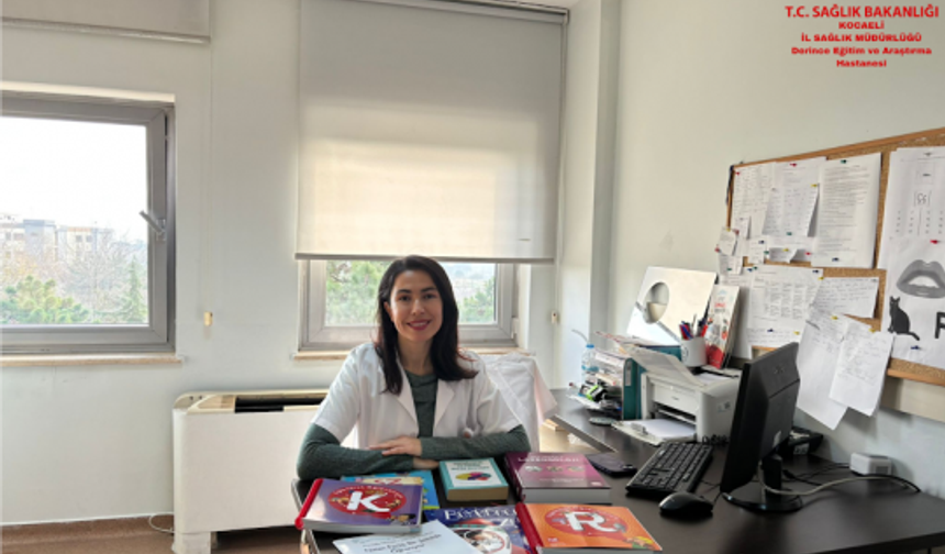 Dil ve Konuşma Terapisti Şükran BİRCAN Derince Eğitim ve Araştırma Hastanesinde