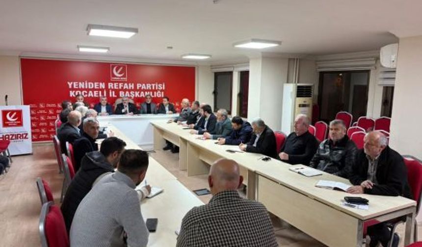 Yeniden Refah Partisi Kocaeli İl Başkanı Aydın; “Sürecin Takipçisi Olacağız” Mesajı