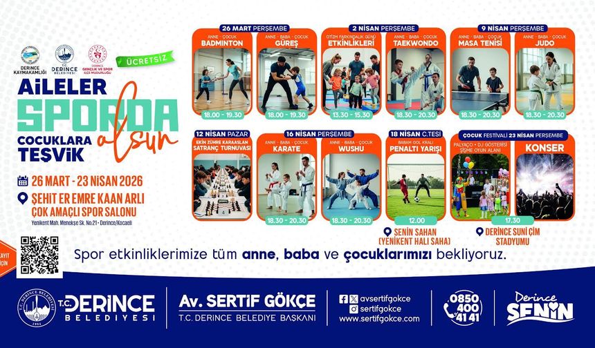 Derince’de Spor Şöleni